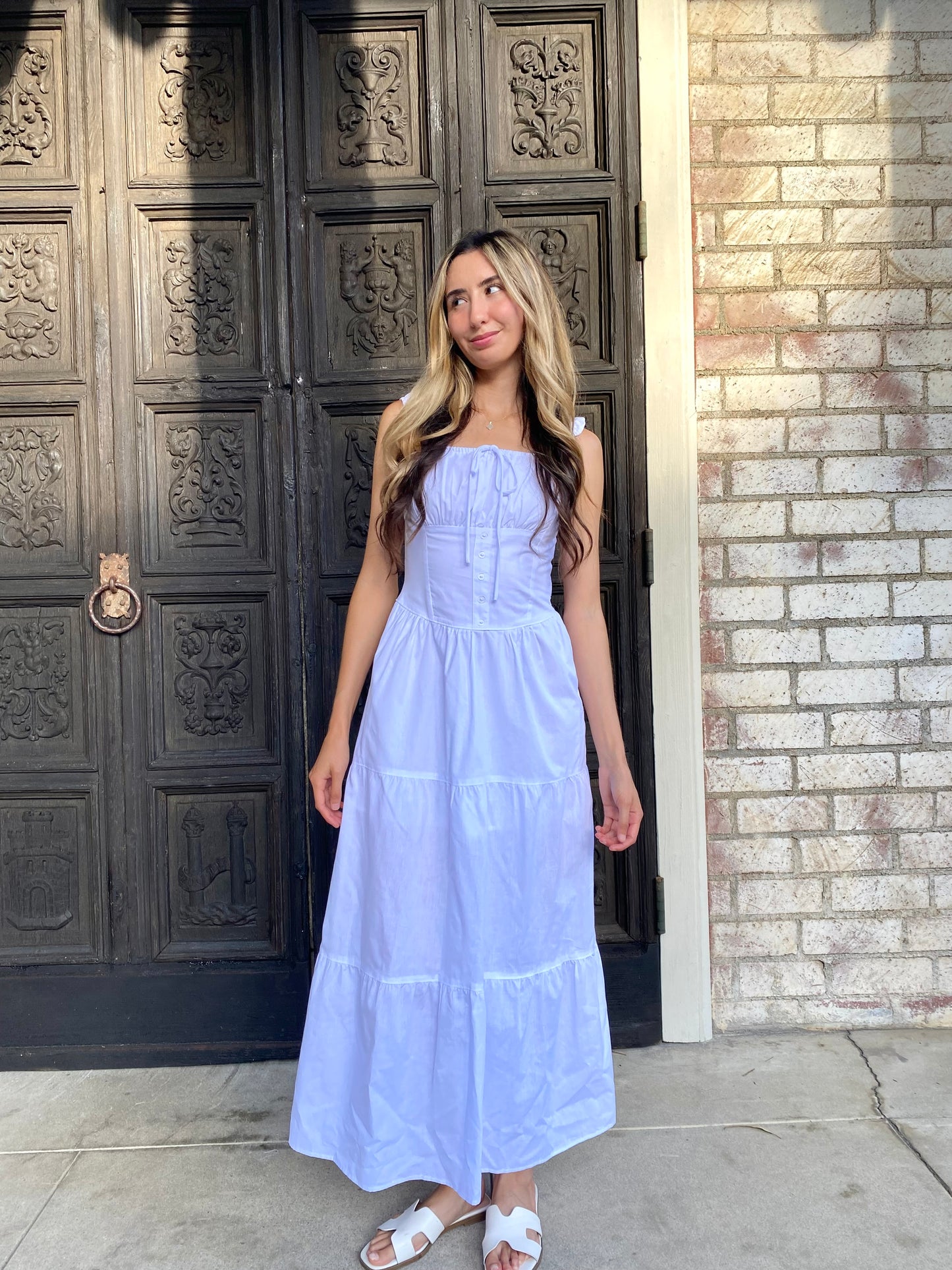 White Long Maxi Dress