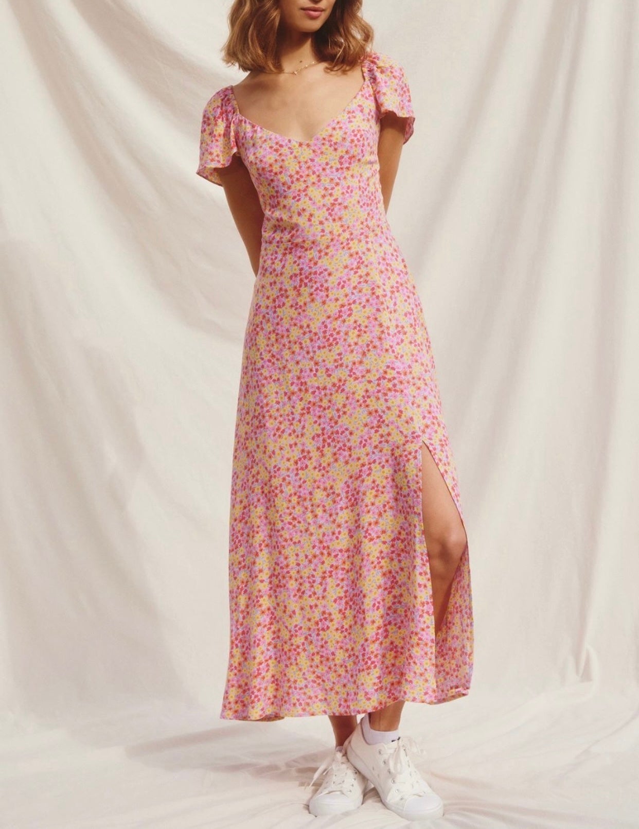 Lovely Pink Floral Dress