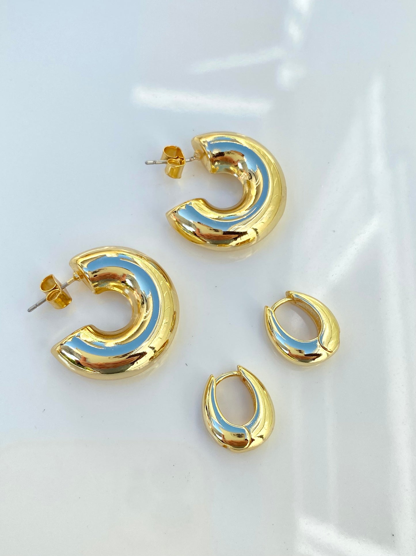 Gold Chunky Hoops