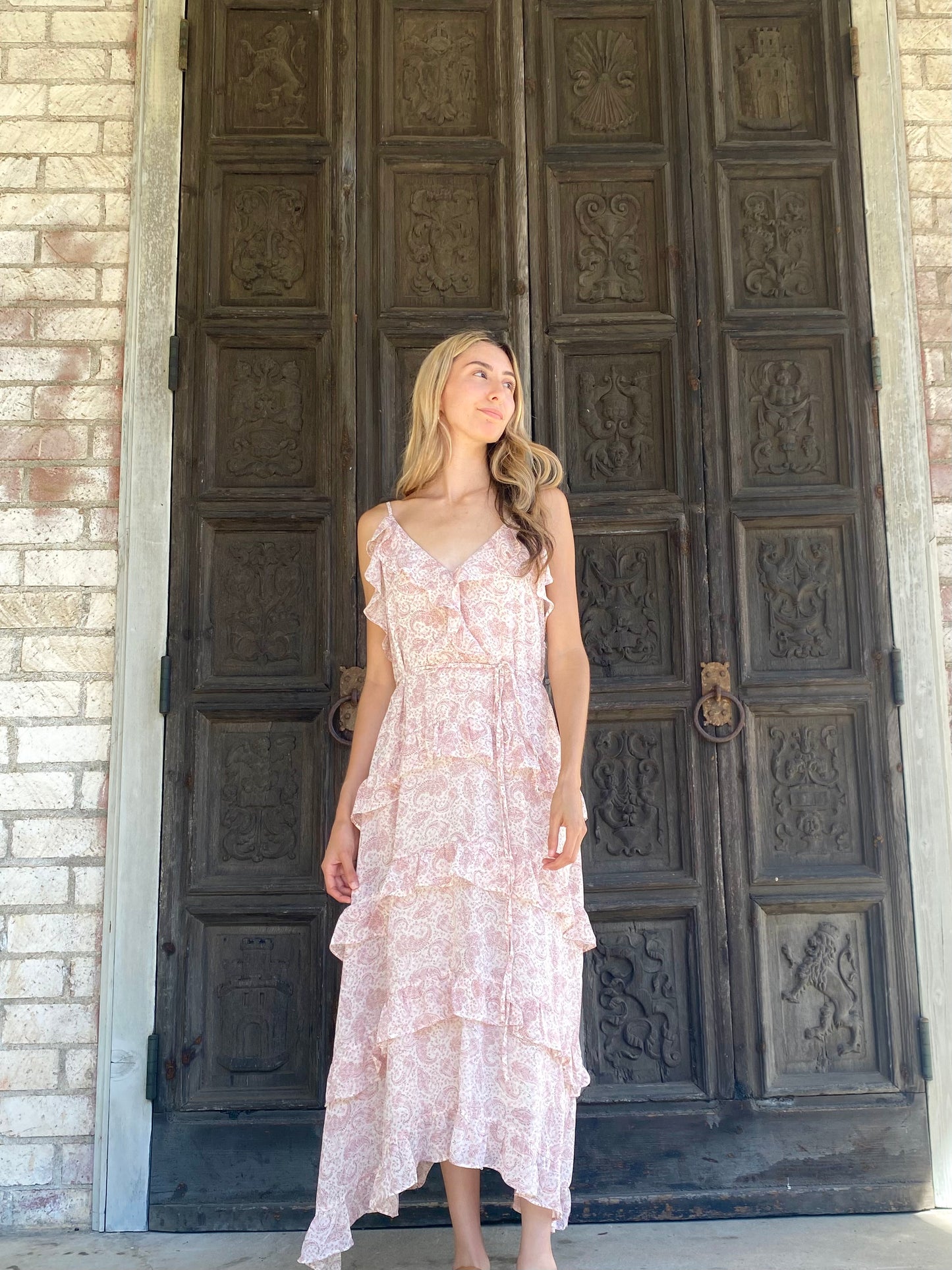 Ruffle Paisley Dress