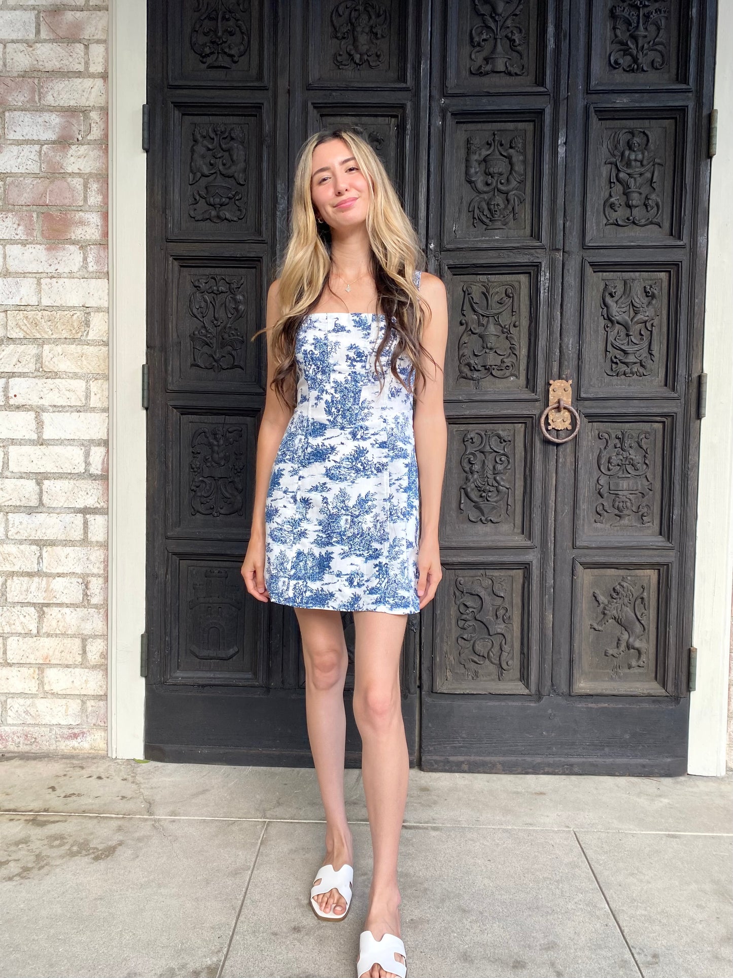 Vintage Blue Mini Dress