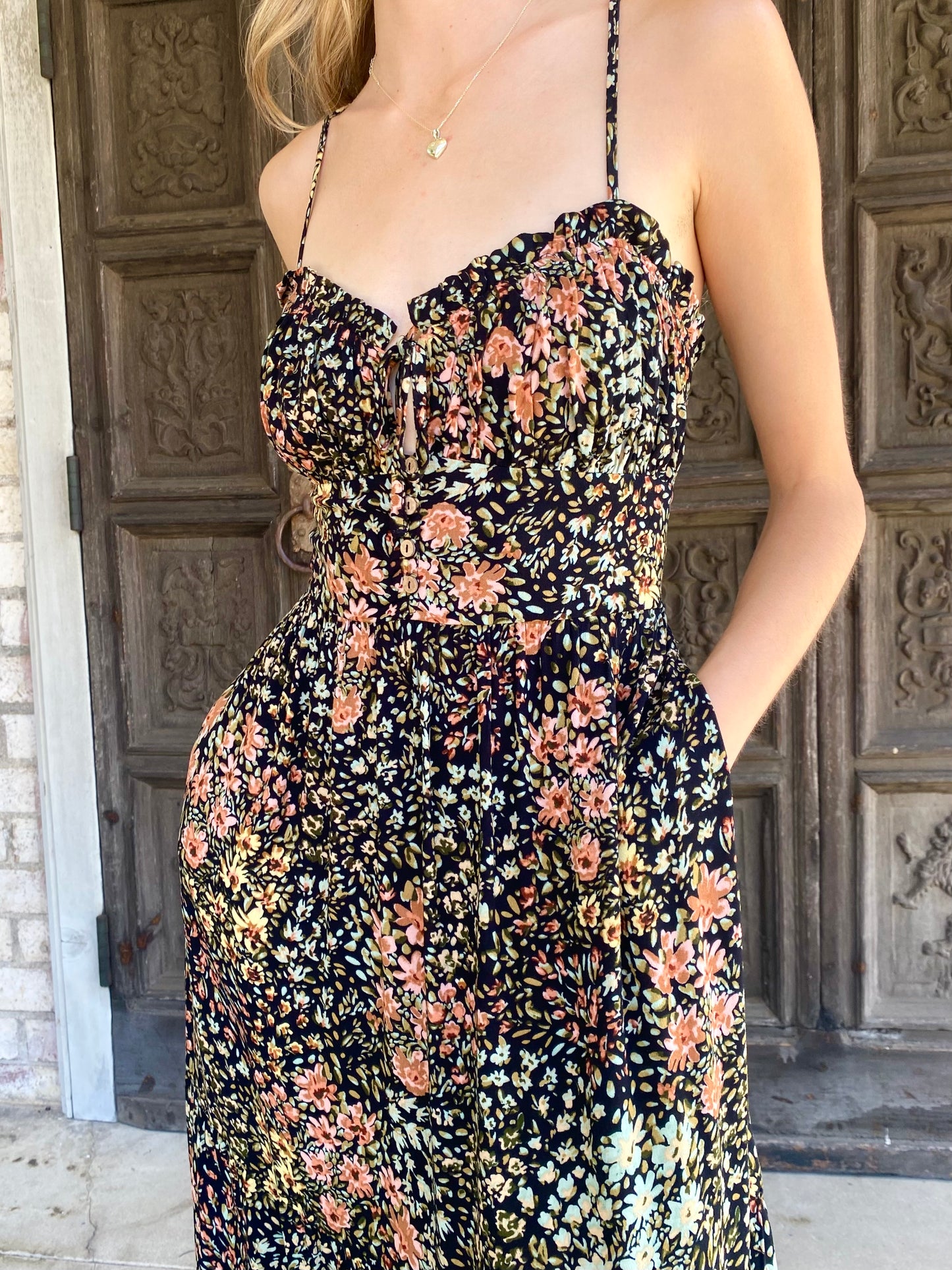 Lovely Fall Midi Dress