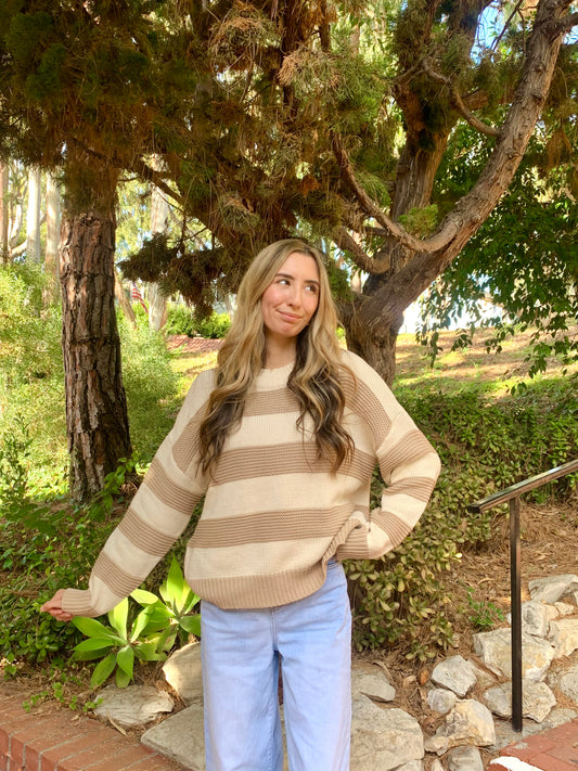 Winter Knit Striped Sweater