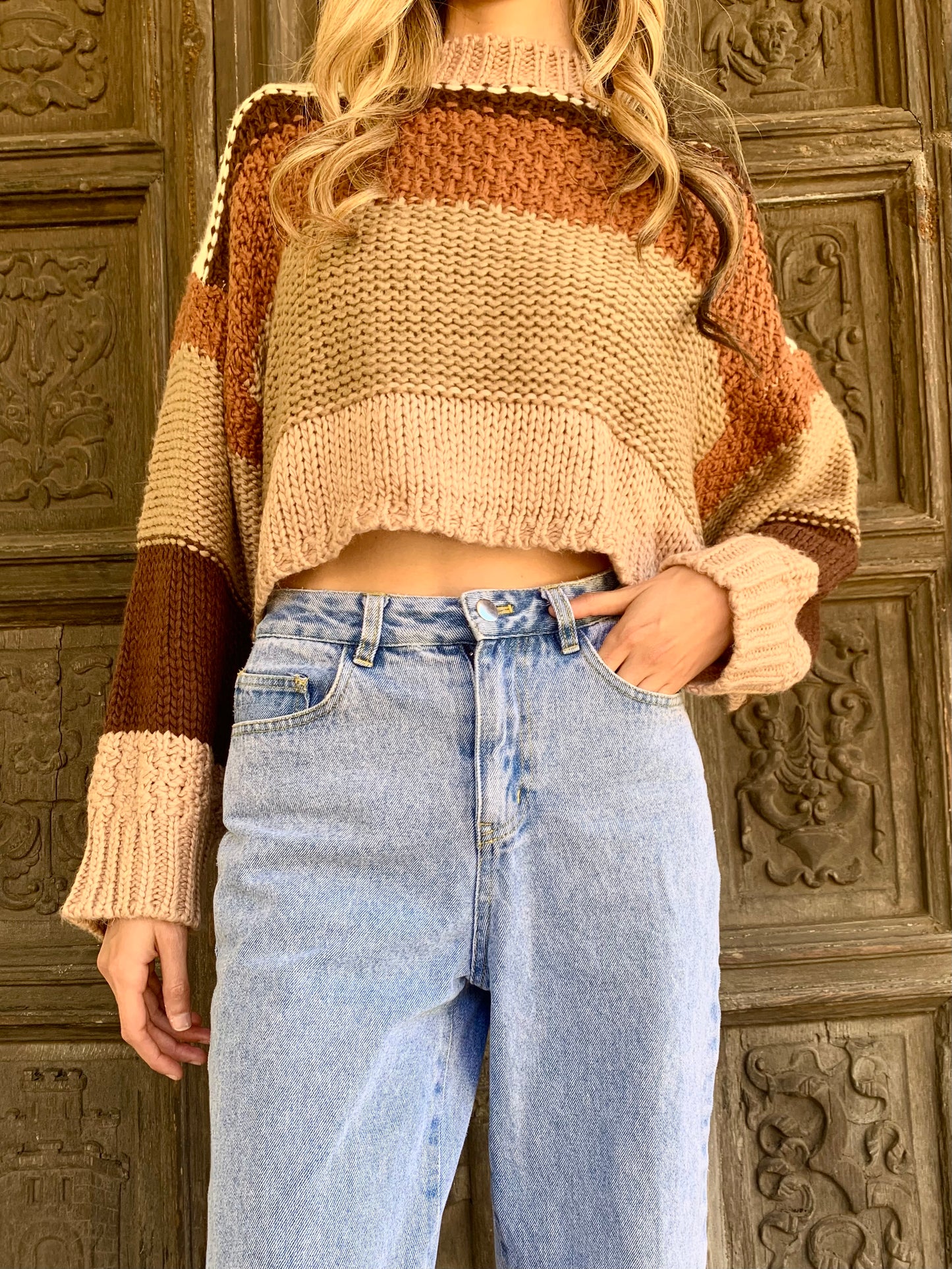 Cafe Knit Striped Sweater