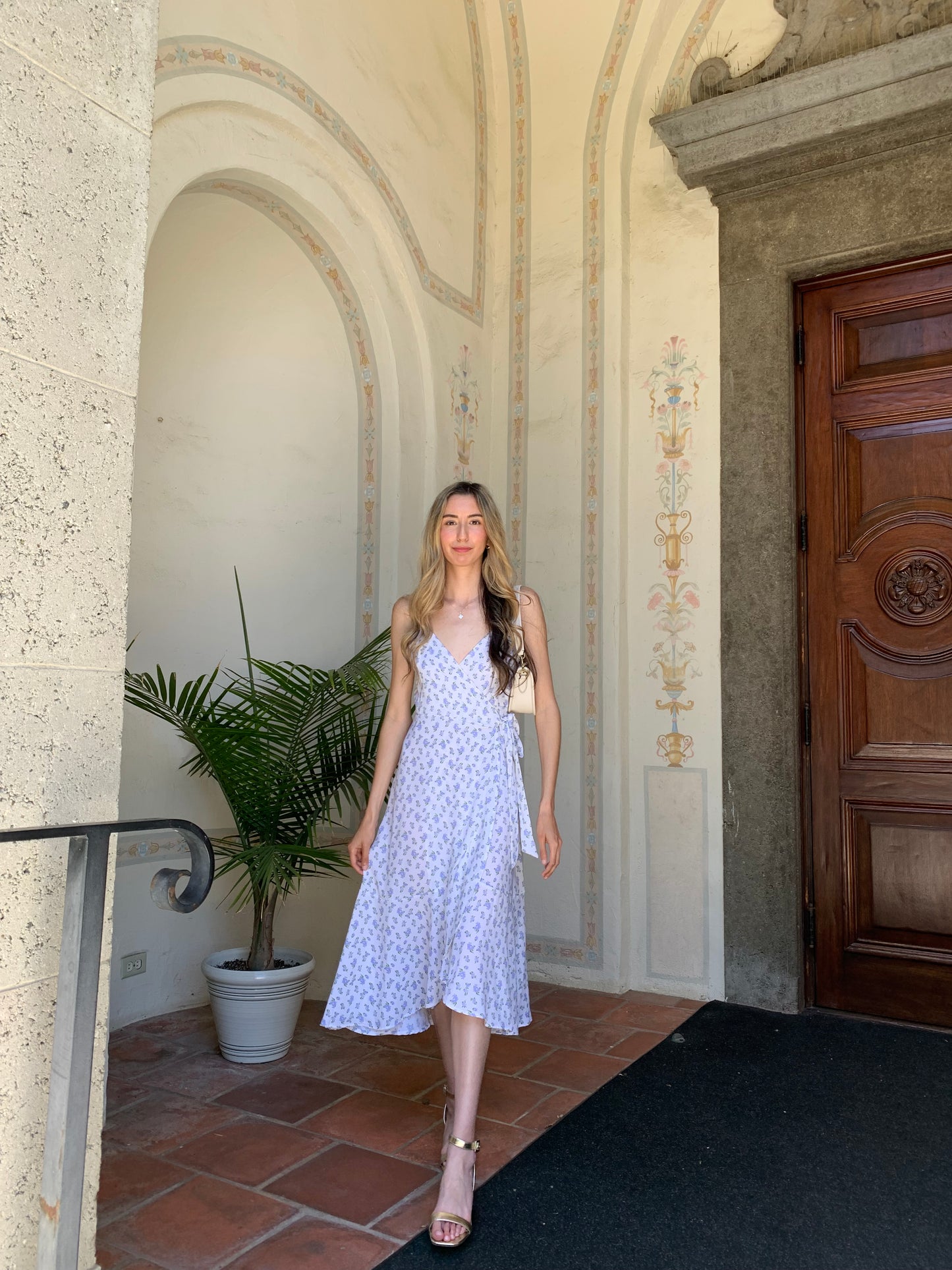 Lovely Blue Floral Dress