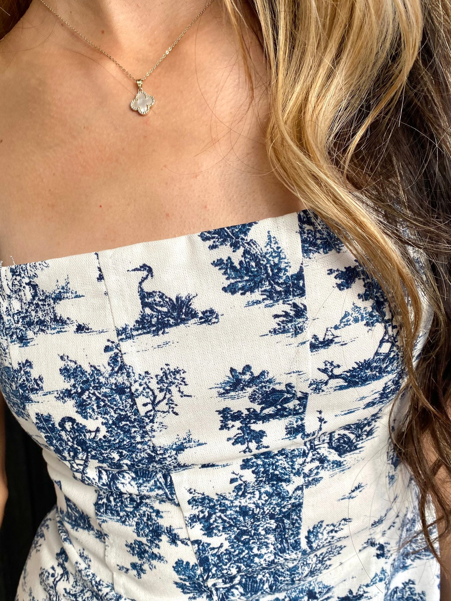 Vintage Blue Mini Dress