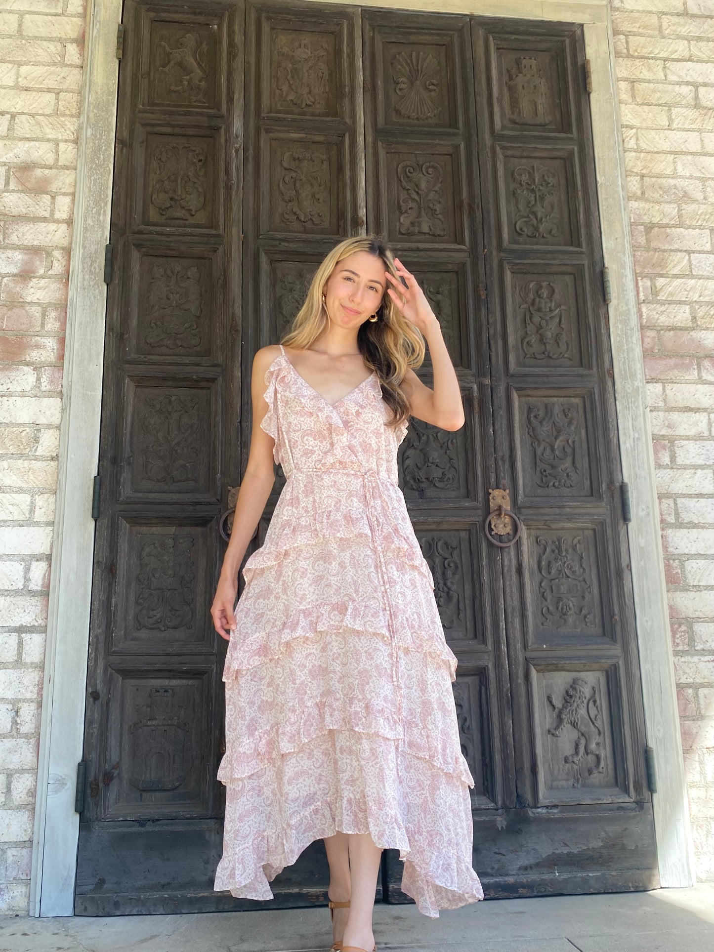 Ruffle Paisley Dress