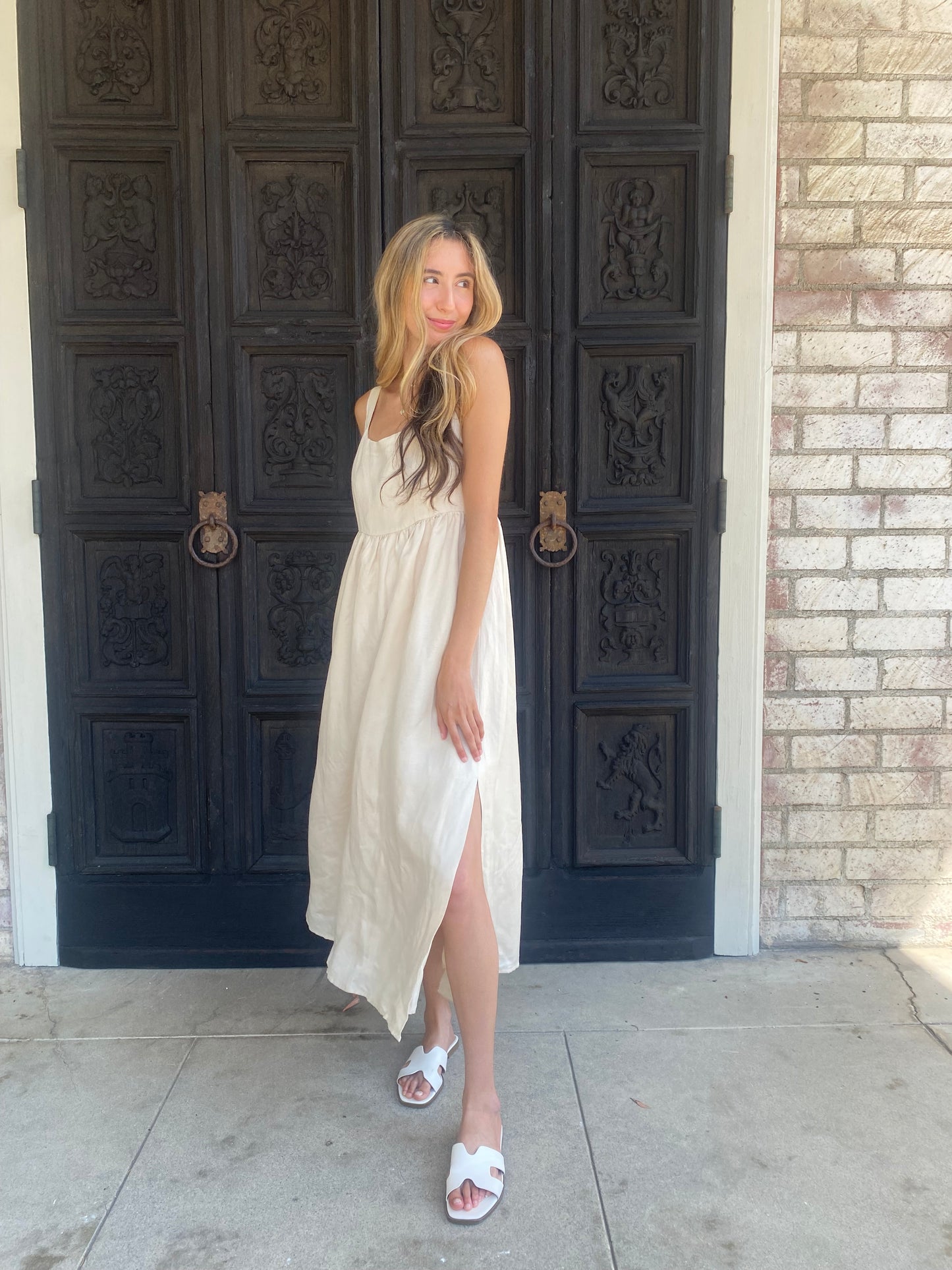 Neutral Tone Casual Dress