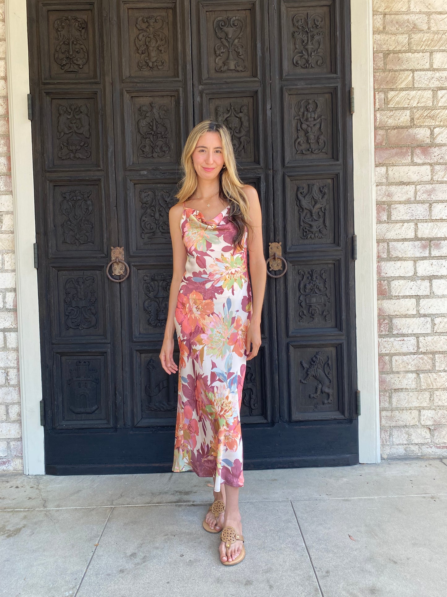 Colorful Floral Maxi Dress