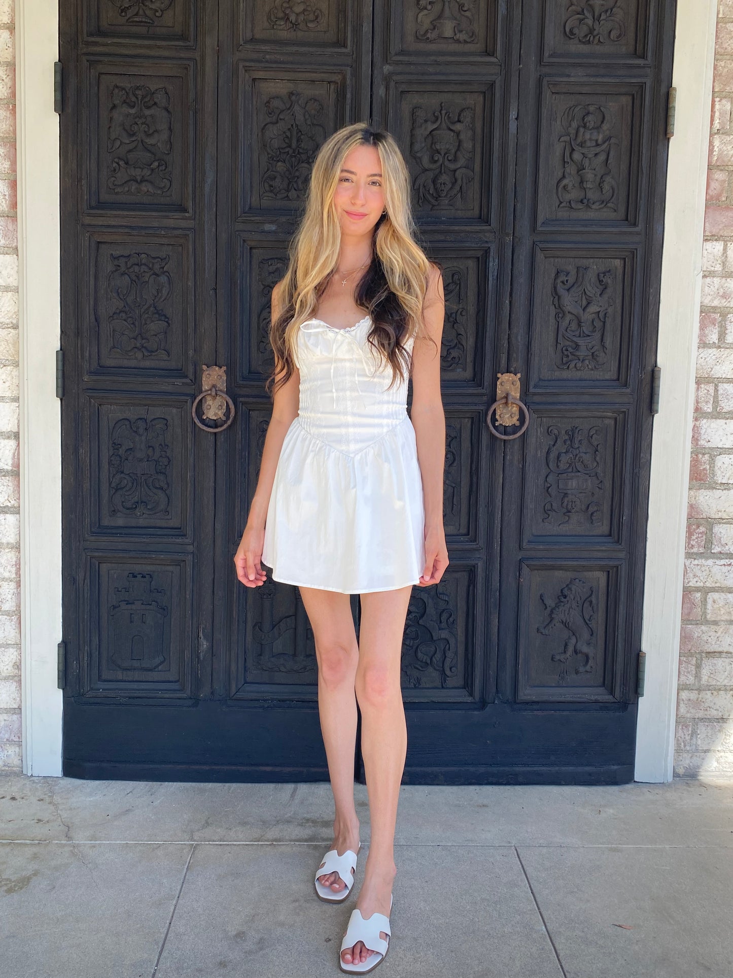 Dainty Mini White Dress
