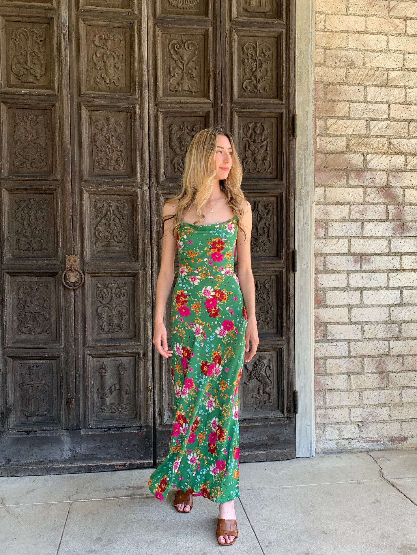 Spring Green Maxi Dress