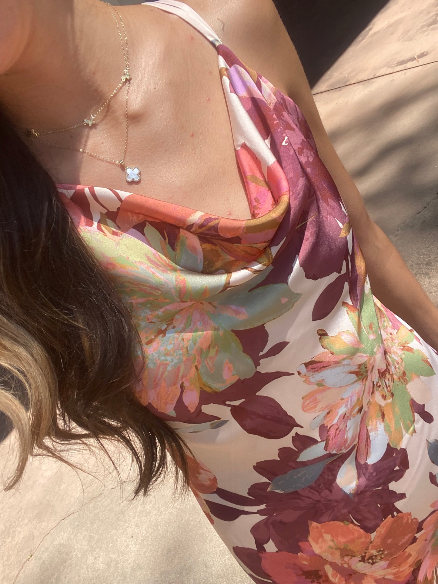 Colorful Floral Maxi Dress
