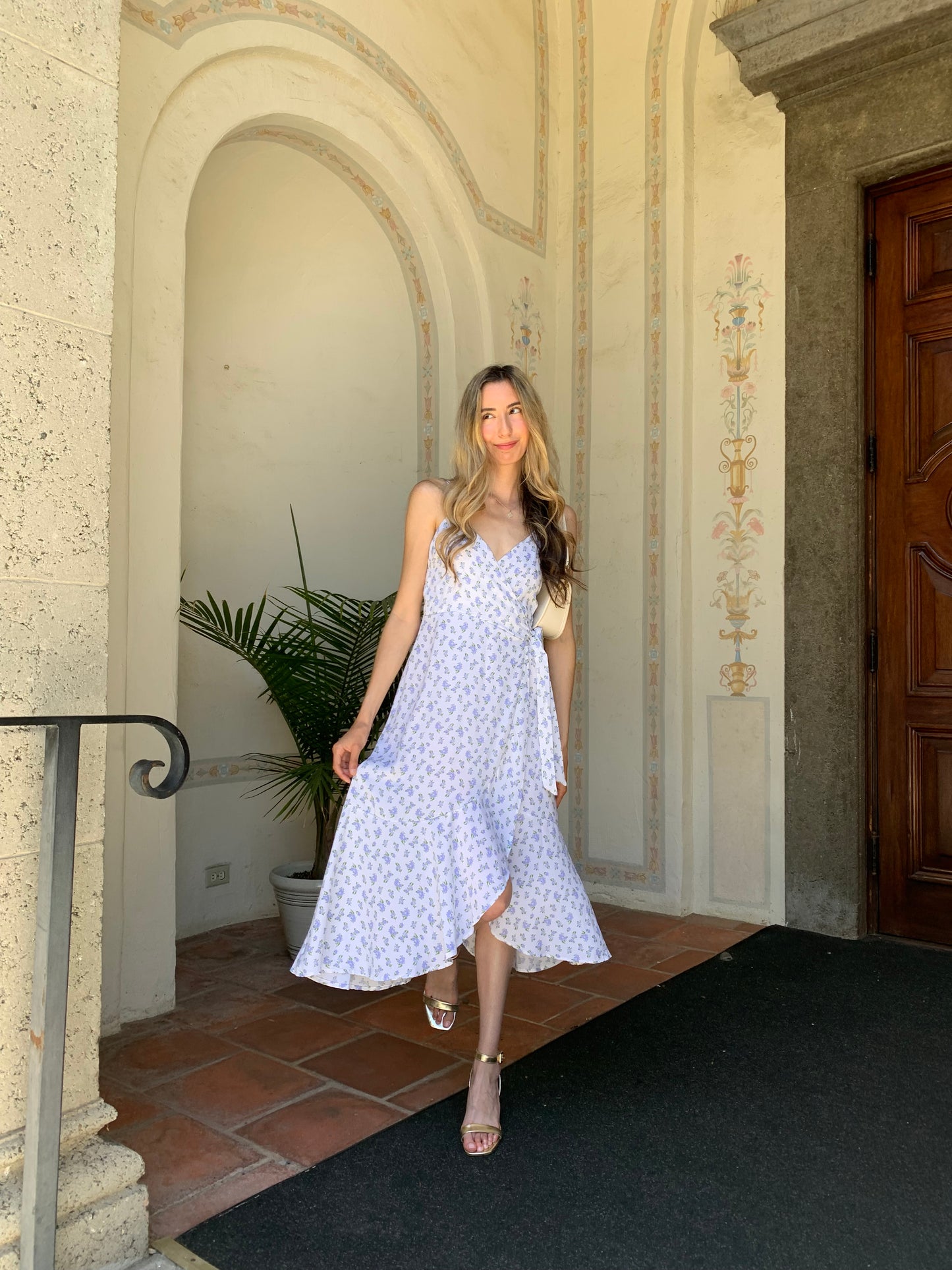Lovely Blue Floral Dress