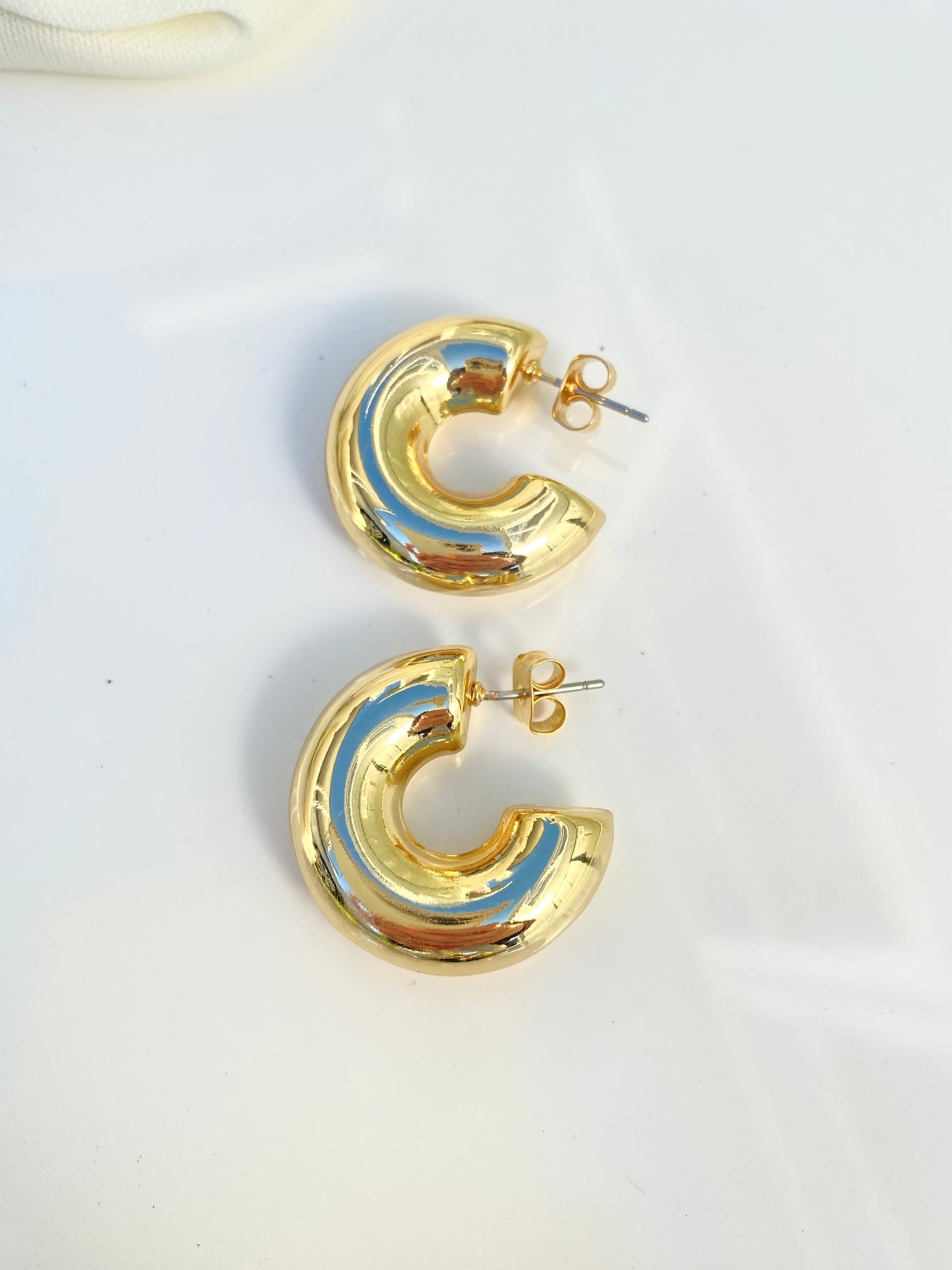 Gold Chunky Hoops