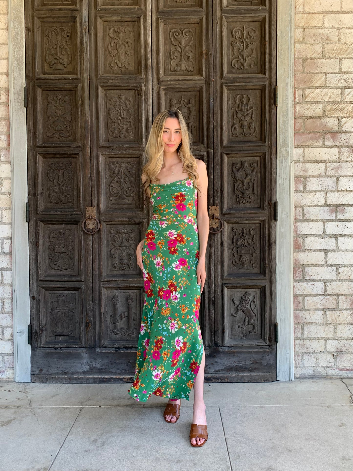 Spring Green Maxi Dress