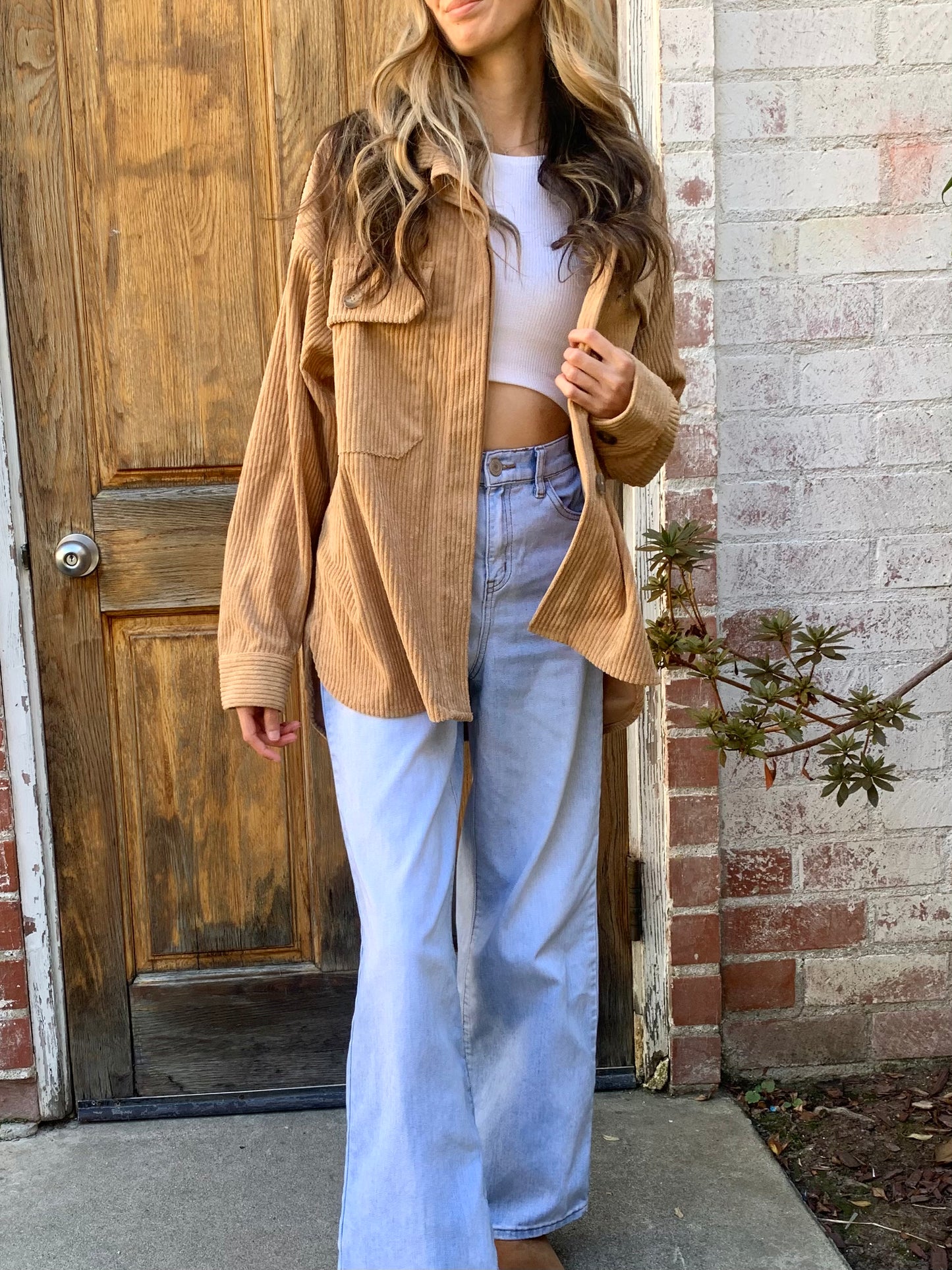 Very Brown Corduroy Button Jacket