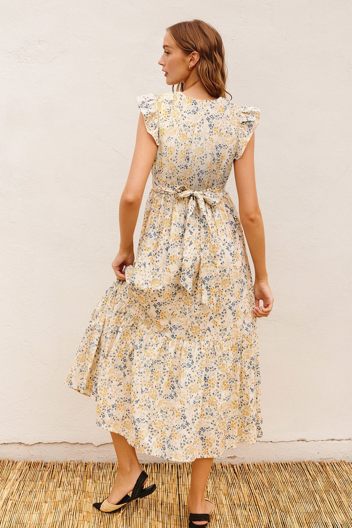 Vintage Floral Maxi Dress