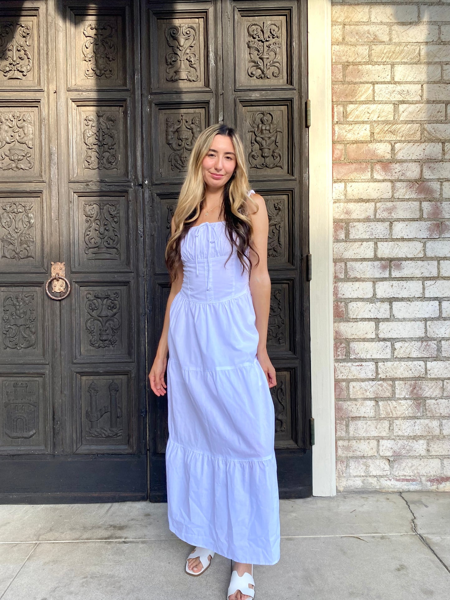 White Long Maxi Dress