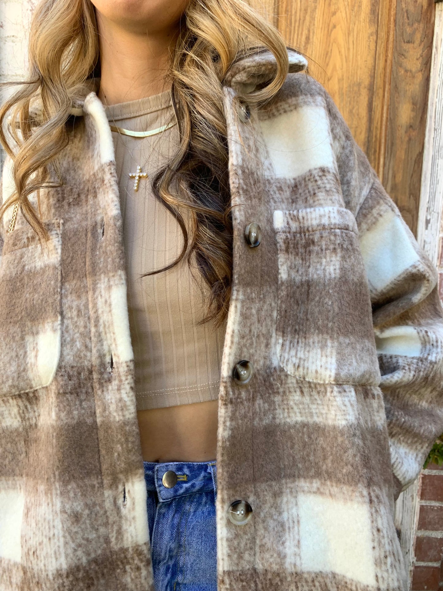 Autumn Brown Plaid Flannel