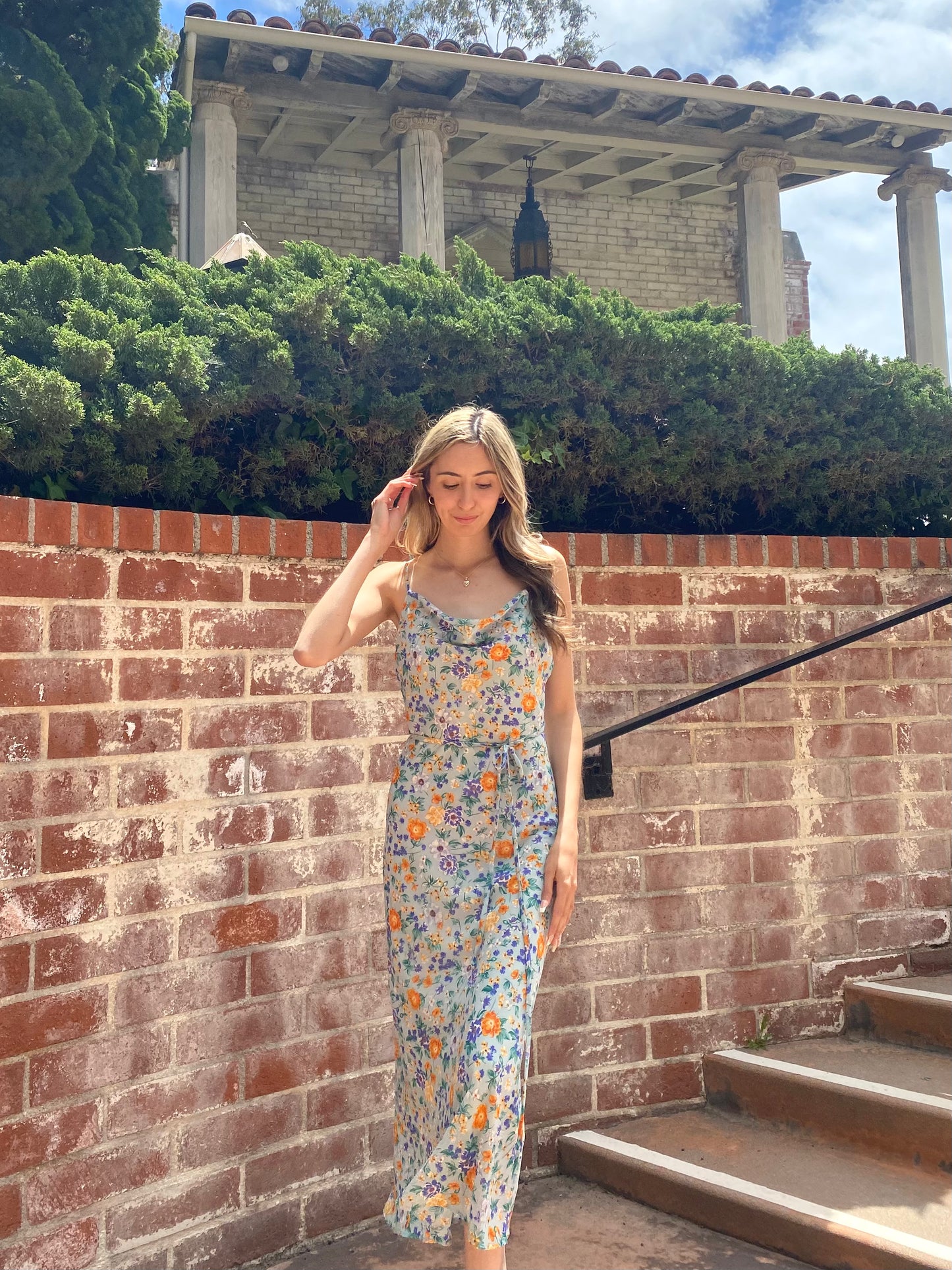 Blue Spring Maxi Dress
