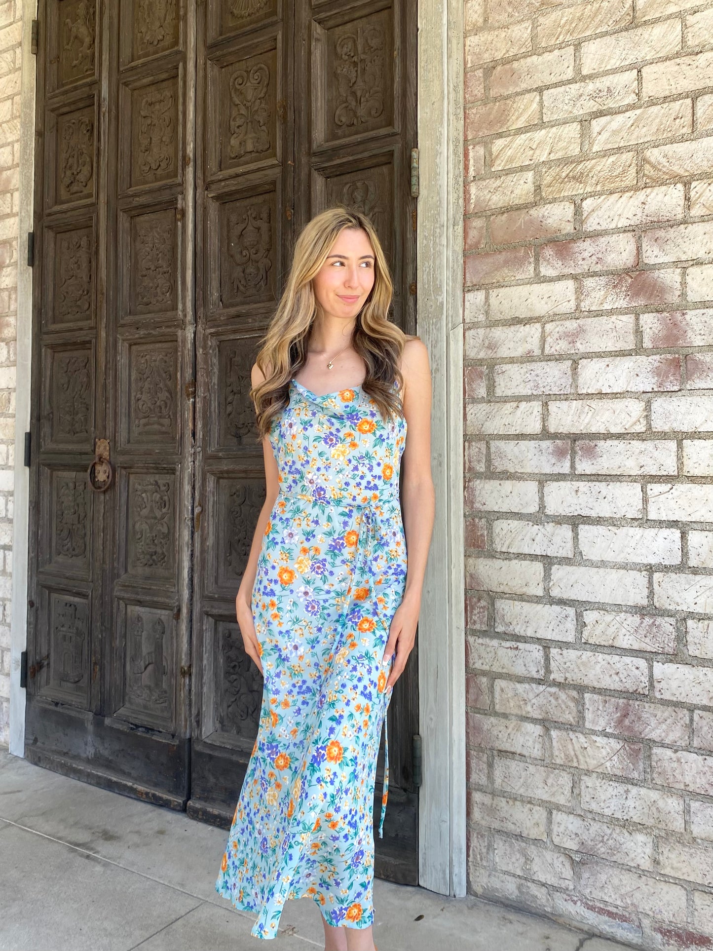 Blue Spring Maxi Dress
