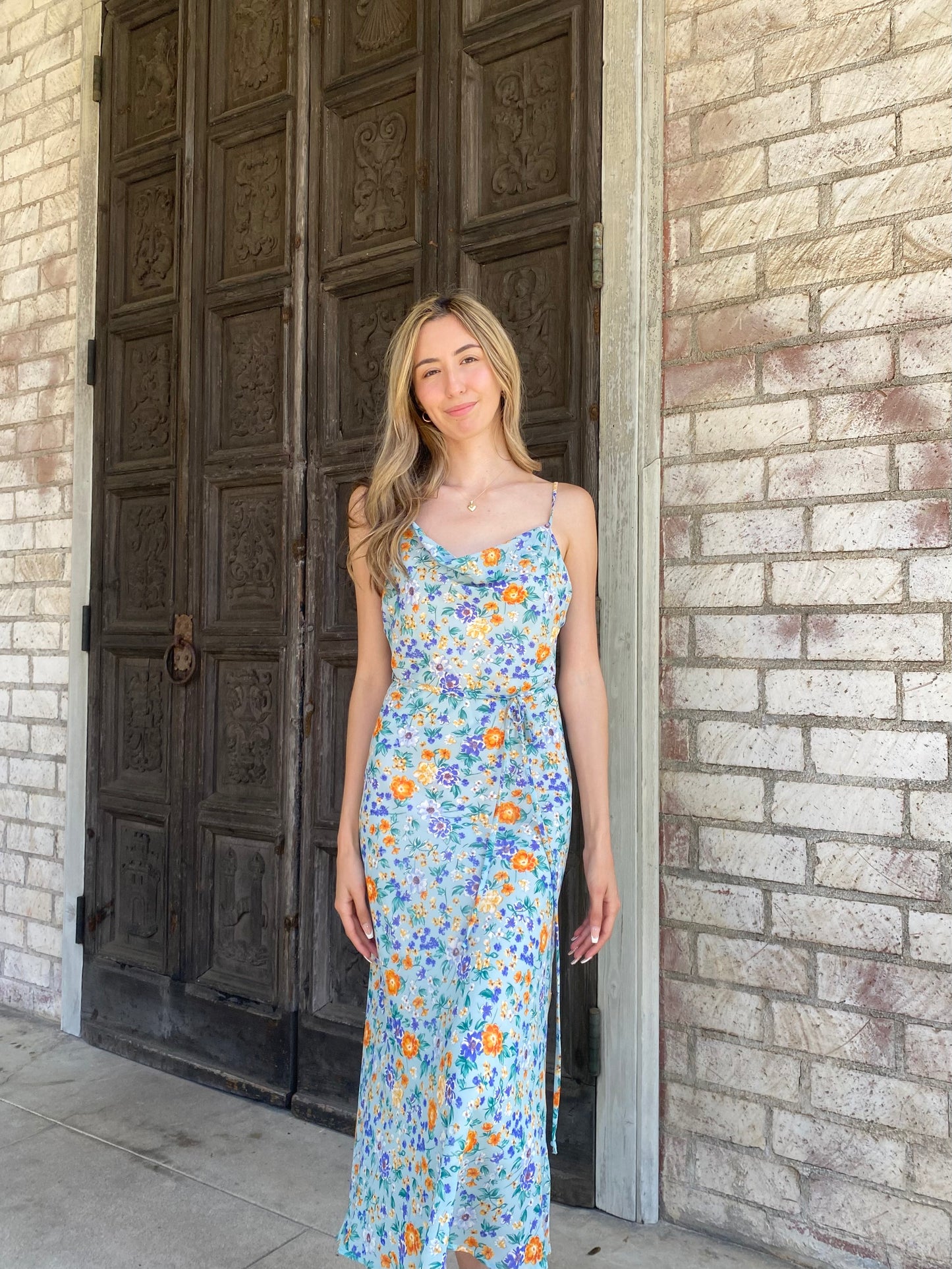 Blue Spring Maxi Dress