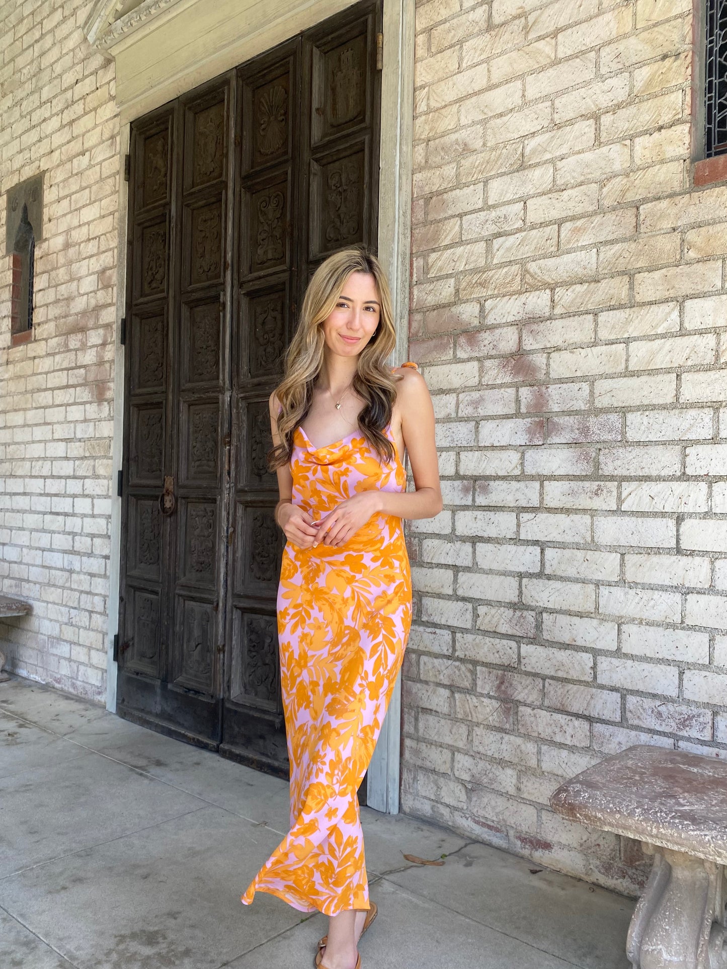 Bright Floral Maxi Dress