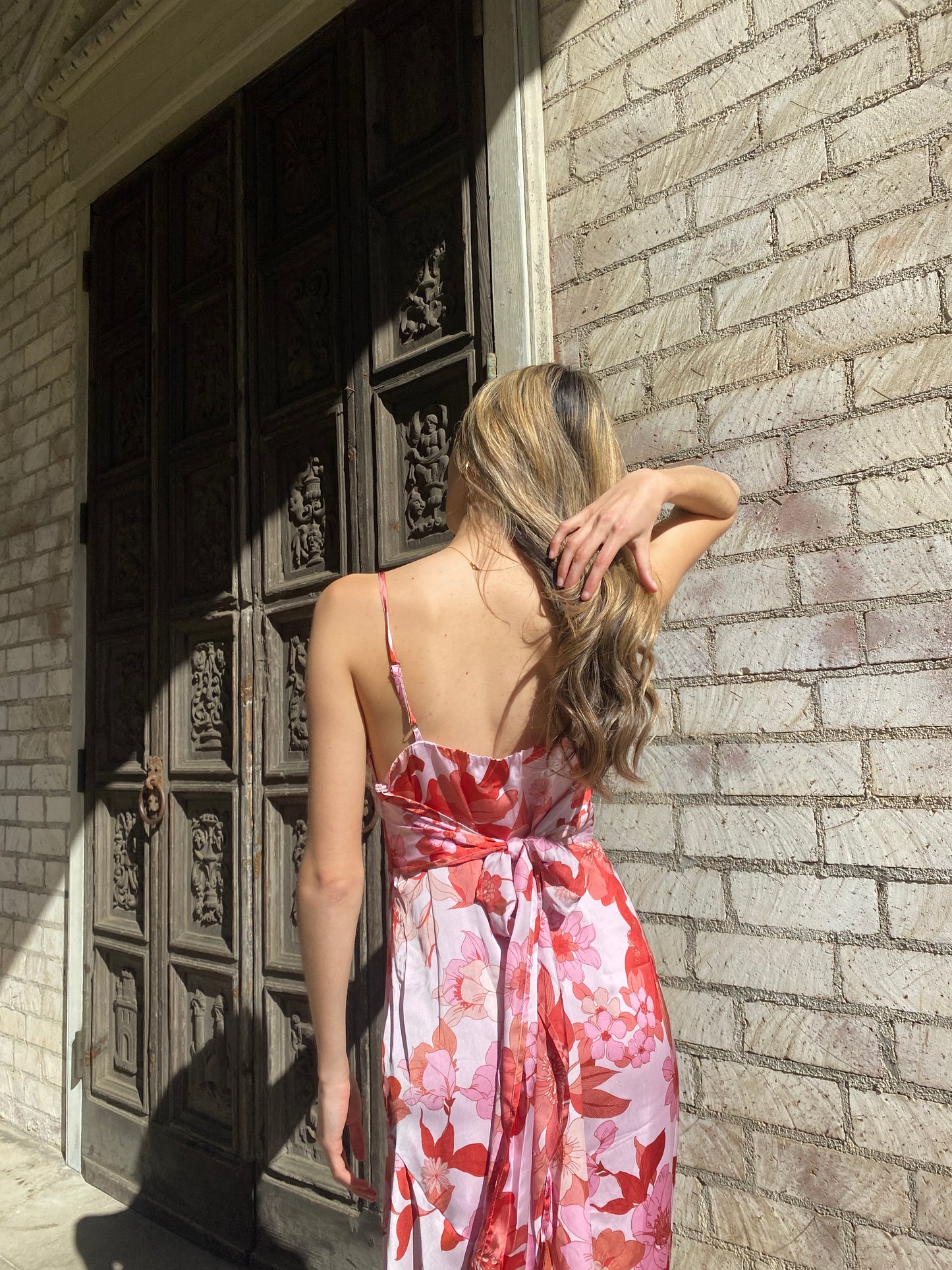 Elegant Floral Tied Dress