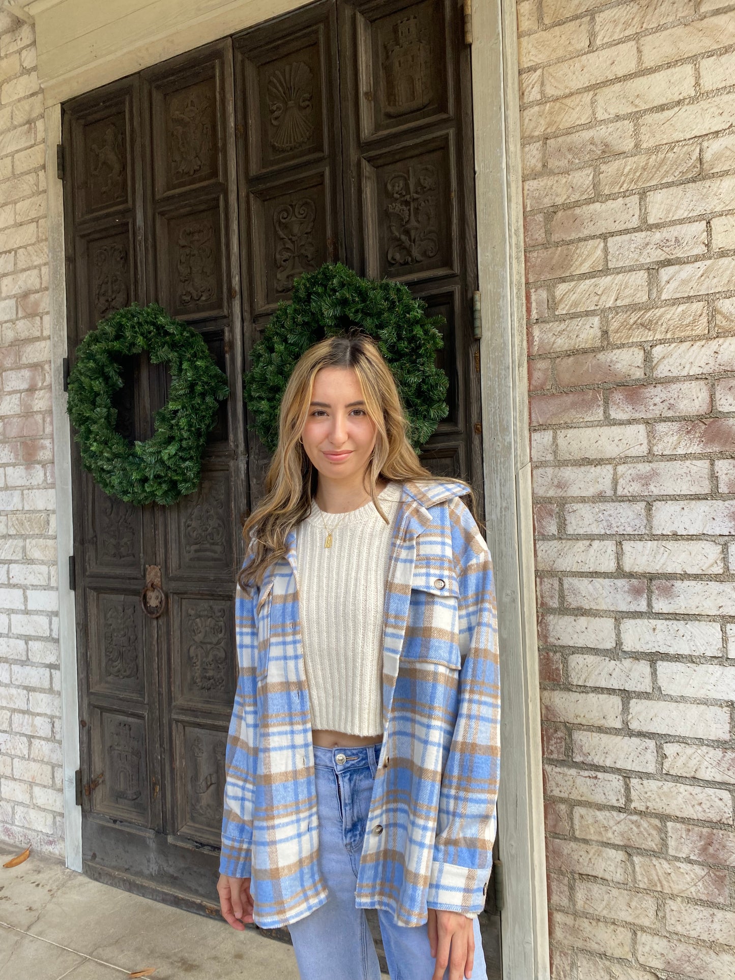 Blue and Brown Flannel