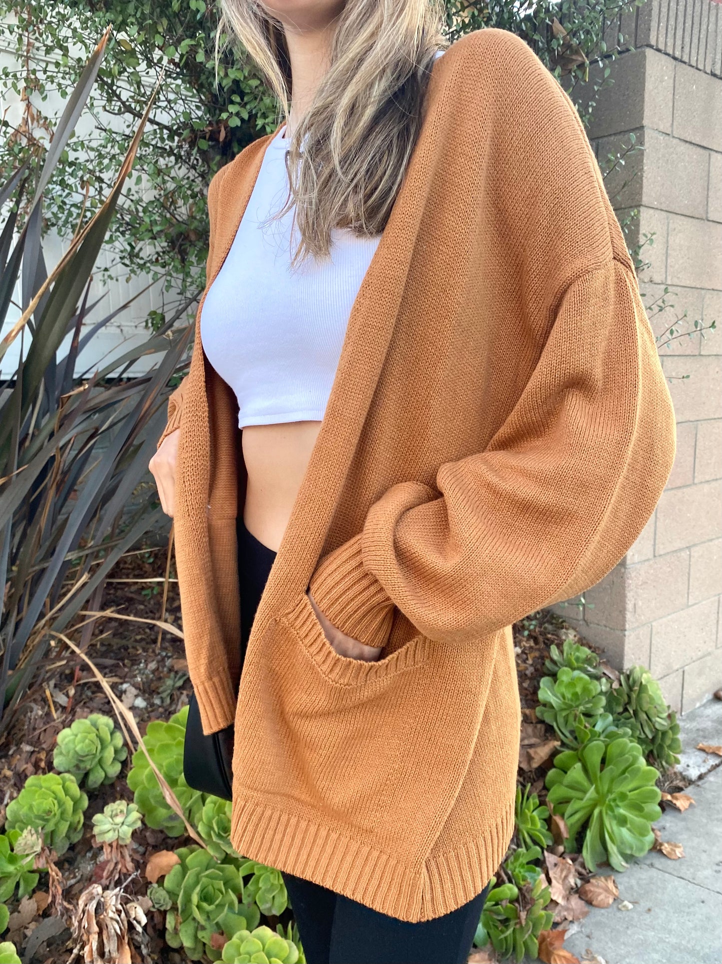 Brown Sugar Long Cardigan