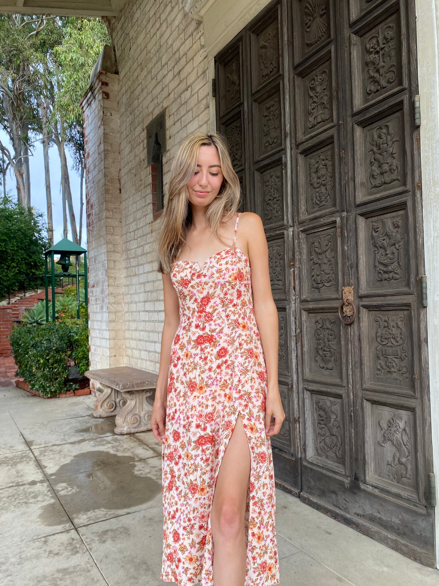 Floral Fall Midi Dress
