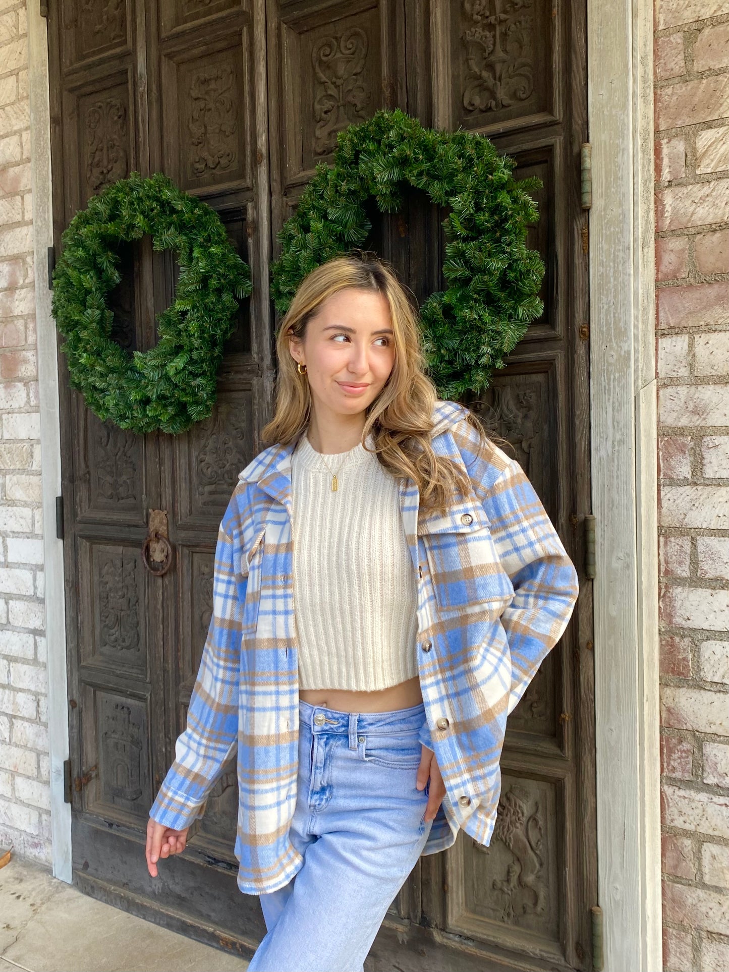 Blue and Brown Flannel