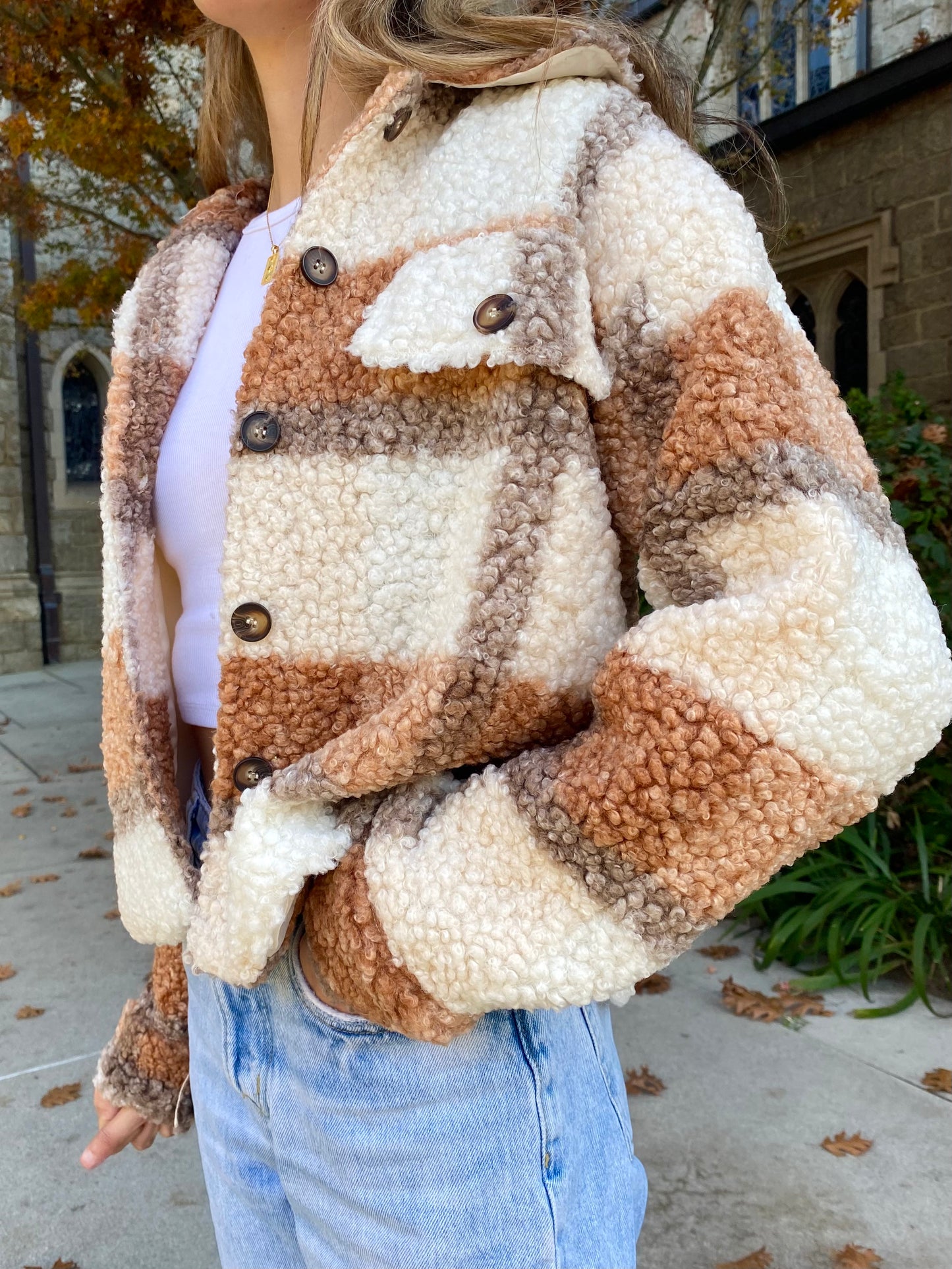 Cozy Festive Sherpa Jacket