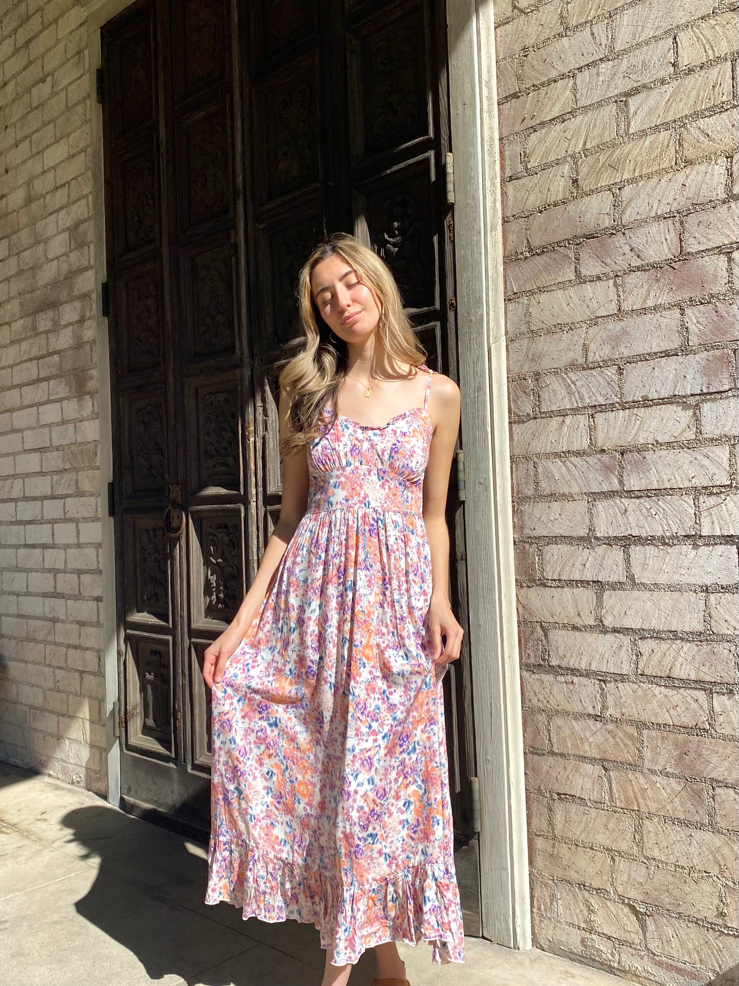Pink Blossom Long Dress