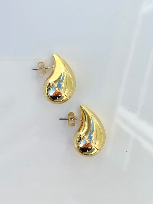 Gold Teardrop Earrings