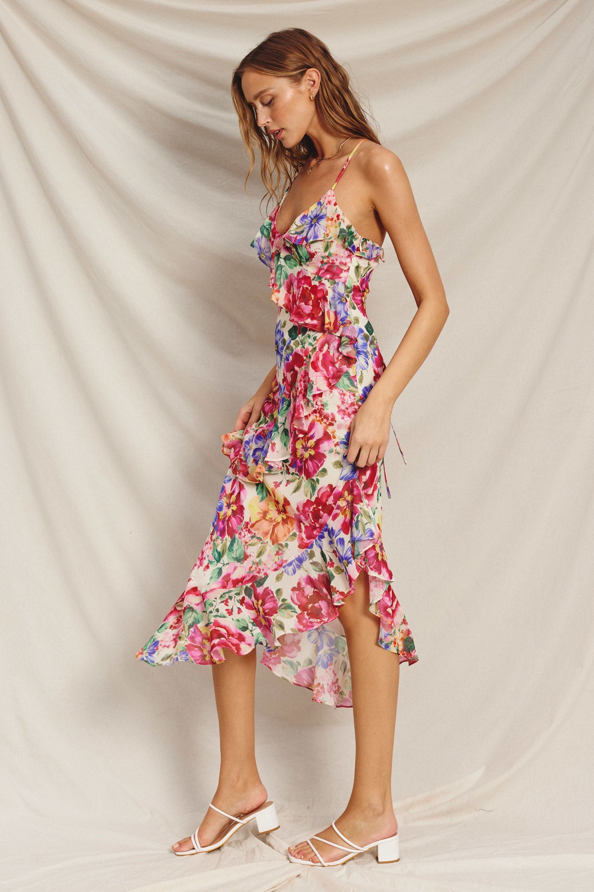 (Preorder) Floral Ruffle Maxi Dress