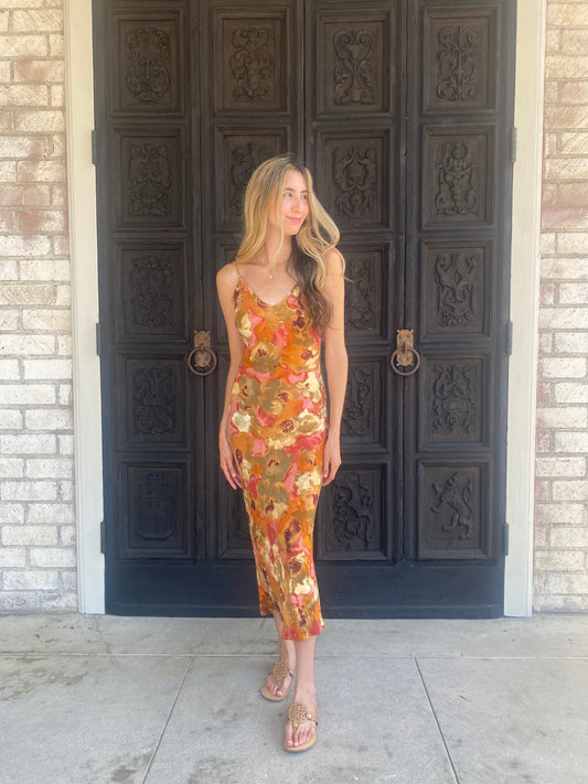 Multi Floral Maxi Dress