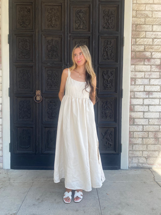 Neutral Tone Casual Dress