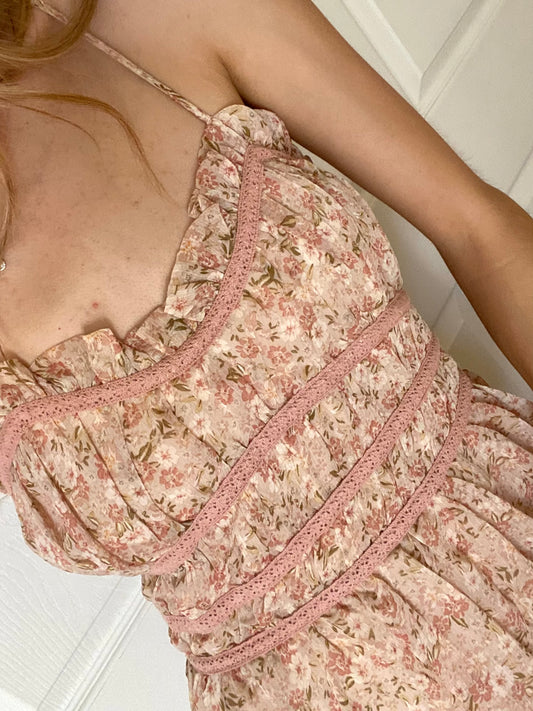 Floral Dainty Pink Dress