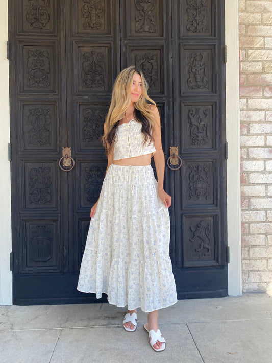 Dainty Floral Two Piece Set