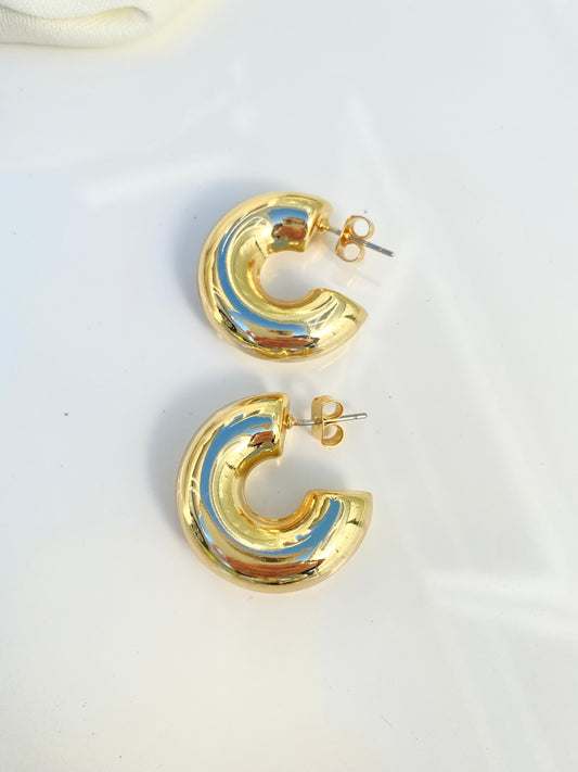 Gold Chunky Hoops