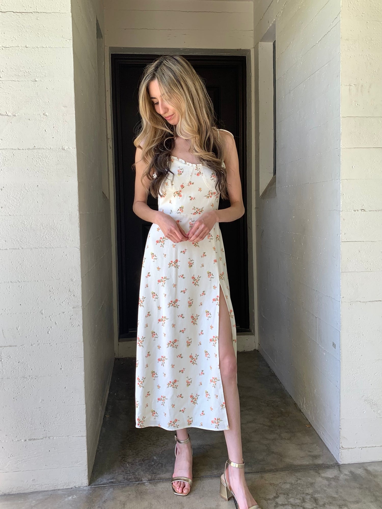 dainty maxi dresses Always In Love Floral Maxi Dress