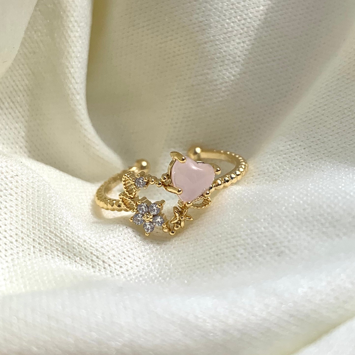 Dainty Gold Heart Ring