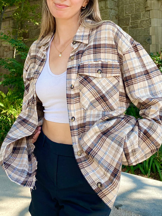 Mocha Brown Flannel