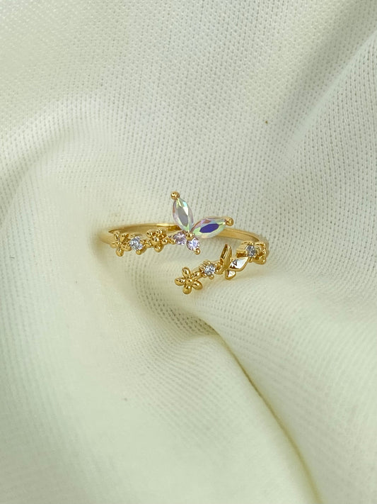 Butterfly Gold Dipped Ring