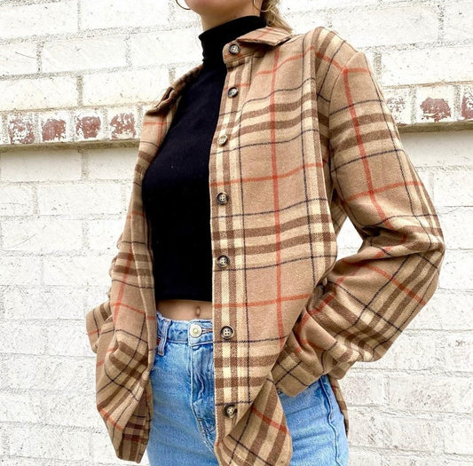 Brown Plaid Flannel