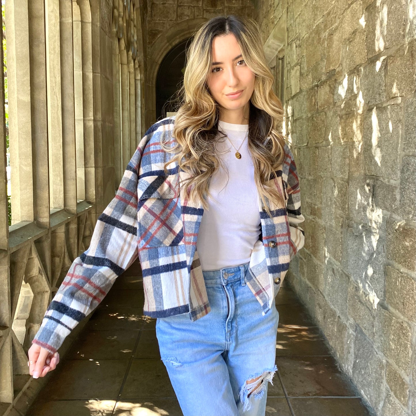 Striped Button Up Flannel