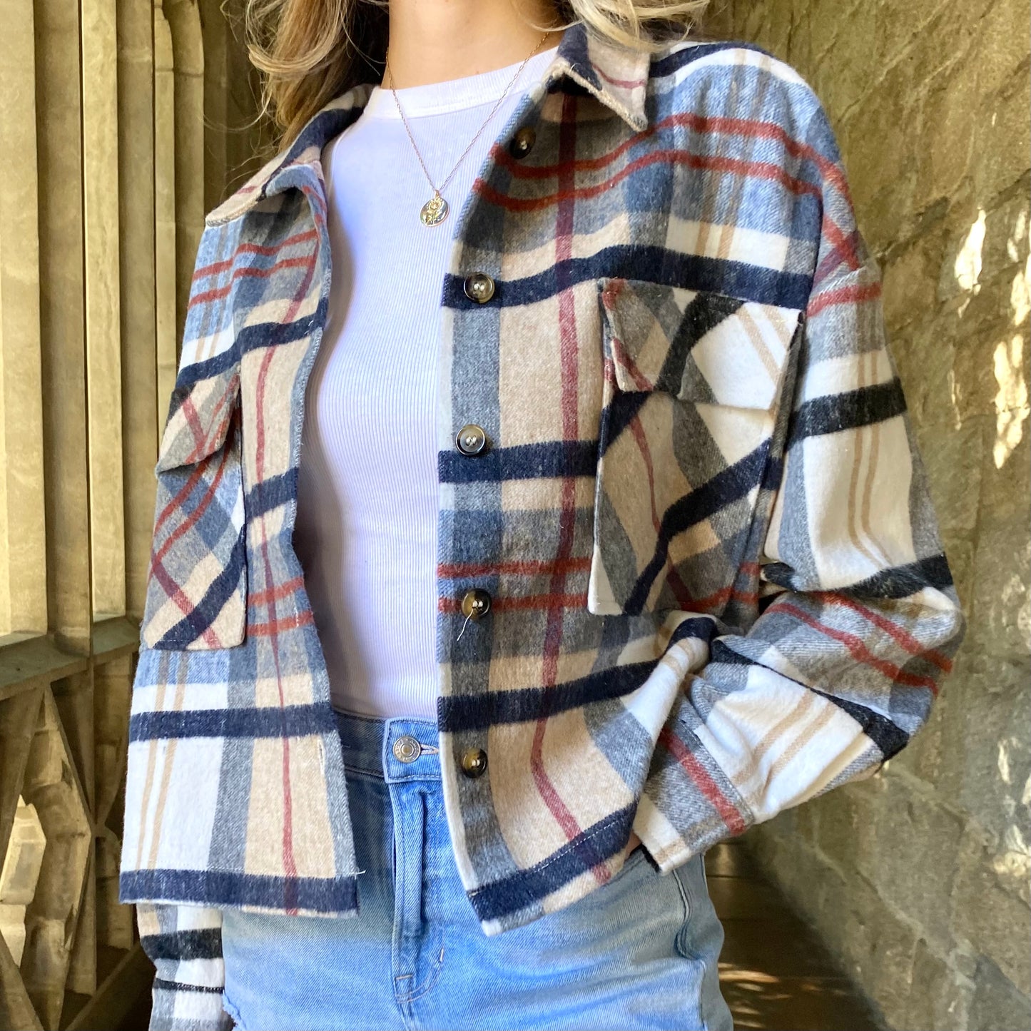 Striped Button Up Flannel