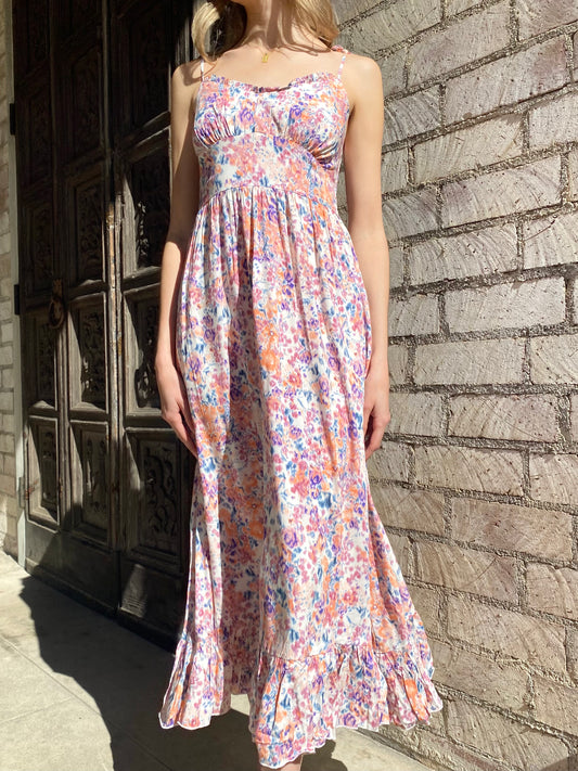 Pink Blossom Long Dress